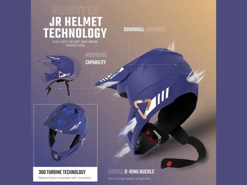 Leatt MTB Gravity 1.0 Junior Full Face Helmet - Mojito Green-7