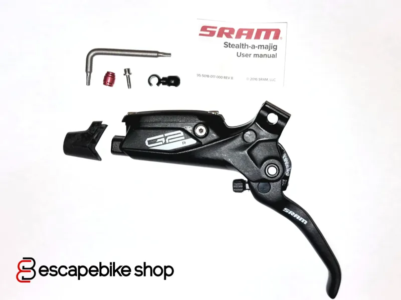 SRAM G2 Alloy Brake Lever - No Hose Inc Barb/ Olive - Diffusion Black