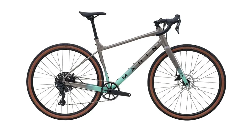 Marin Gestalt X10 Drop Bar Gravel Bike - Gloss Grey/ Green
