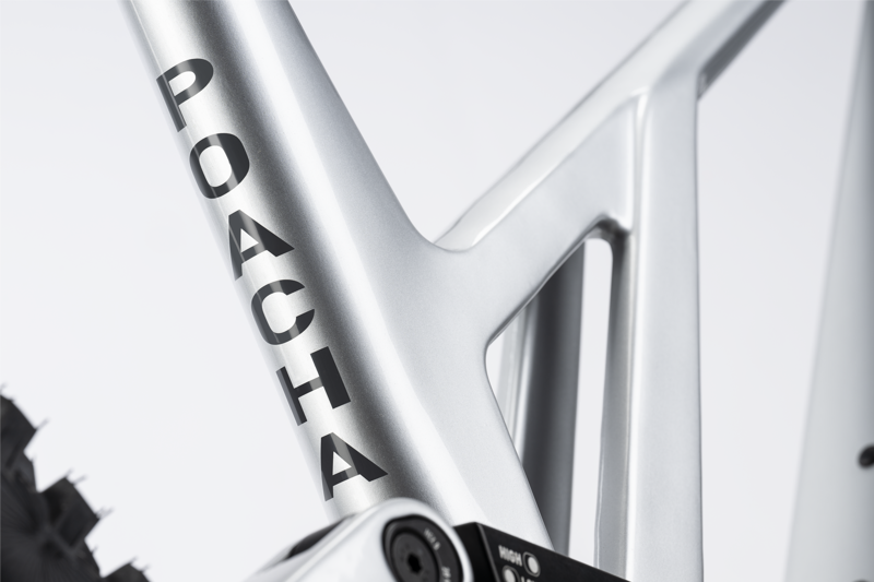 Ghost Poacha Full Party All Mountain Bike - Gloss Silver/ Grey Slab-2