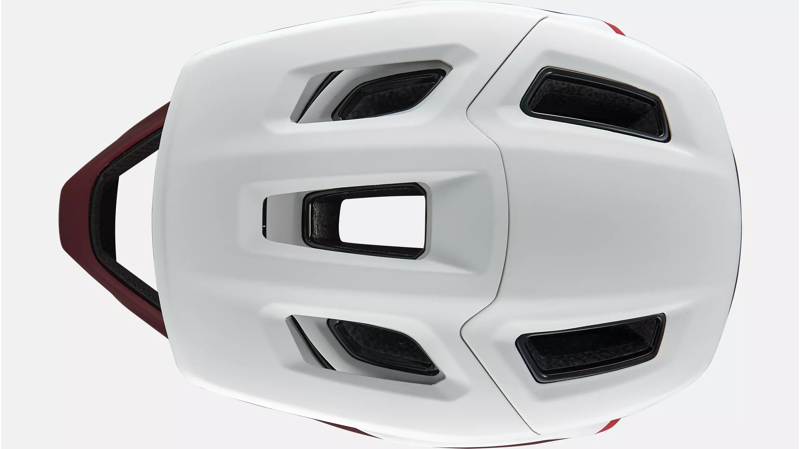 Specialized Gambit Full Face Carbon Helmet - Dove Grey/ Maroon-5