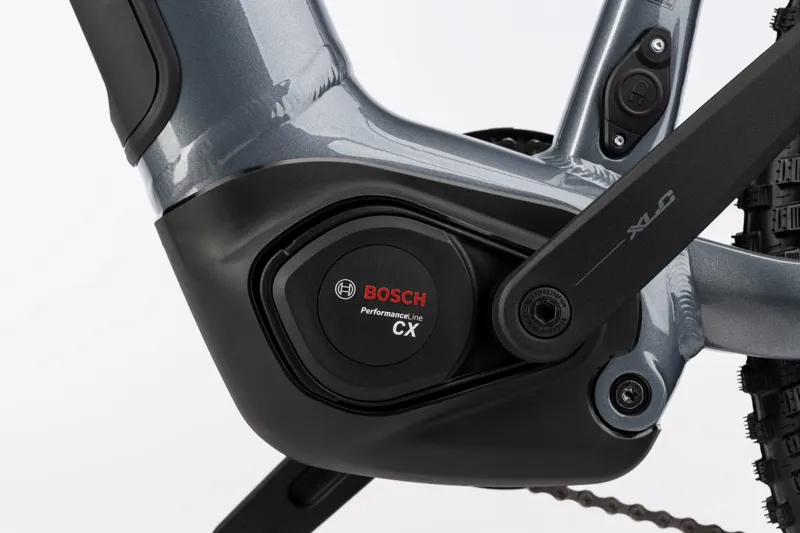 Haibike Alltrack 6.5 E.Mountain Bike - Gloss Grey/ Blue/ Yellow-5