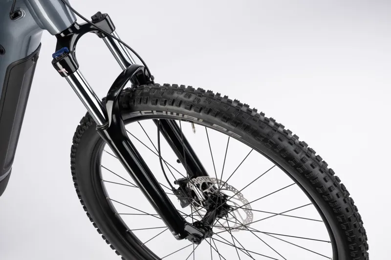 Haibike Alltrack 6.5 E.Mountain Bike - Gloss Grey/ Blue/ Yellow-3