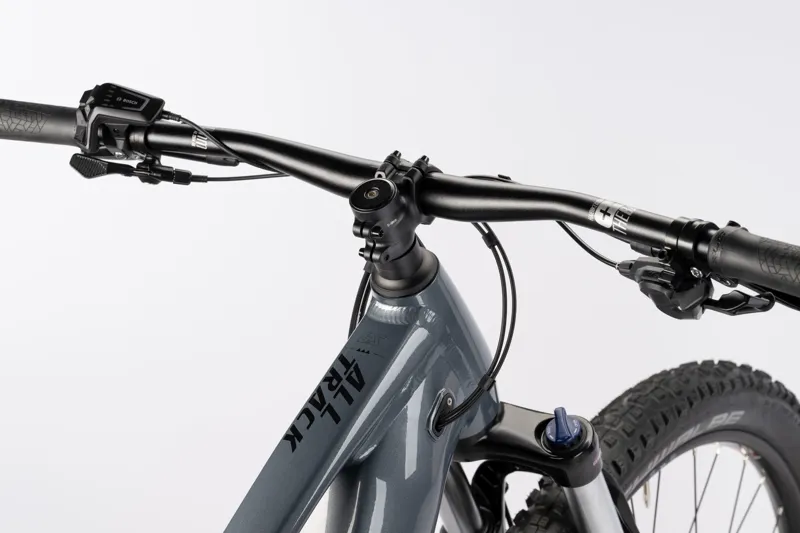 Haibike Alltrack 6.5 E.Mountain Bike - Gloss Grey/ Blue/ Yellow-2