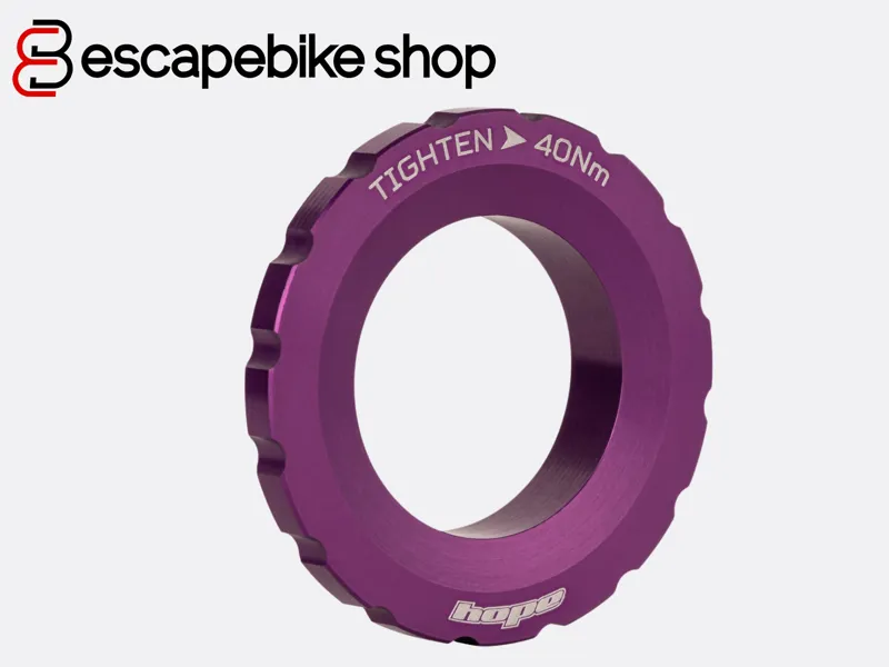 Hope Centre Lock Disc Lockring - External - Purple