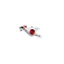 Hope X2 2022 Caliper Complete - Silver/ Red