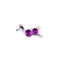 Hope V4 2022 Caliper Complete - Silver/ Purple