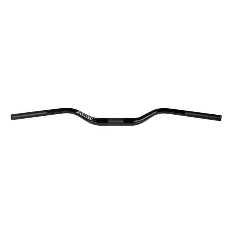 Gusset Beard Bar - 750mm 31.8mm Alloy Handlebar - Black-1