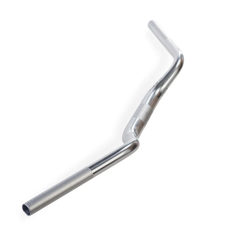 Gusset Beard Bar - 750mm 31.8mm Alloy Handlebar - Silver-1