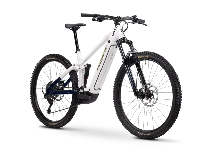 Haibike Alltrail 8 Full Suspension E.Bike - Gloss White/ Blue/ Gold-1