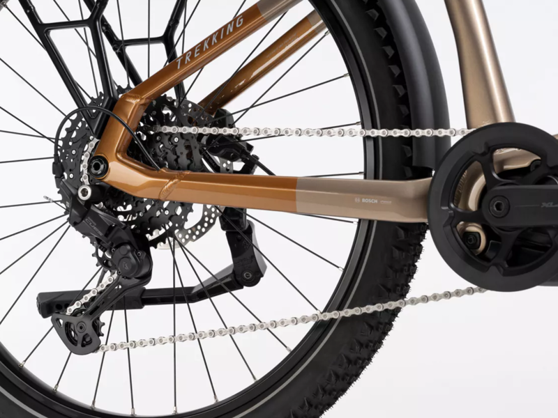 Haibike Trekking 6.5 Hybrid E.Bike - Gloss Toffee/ Sand/ Silver-3