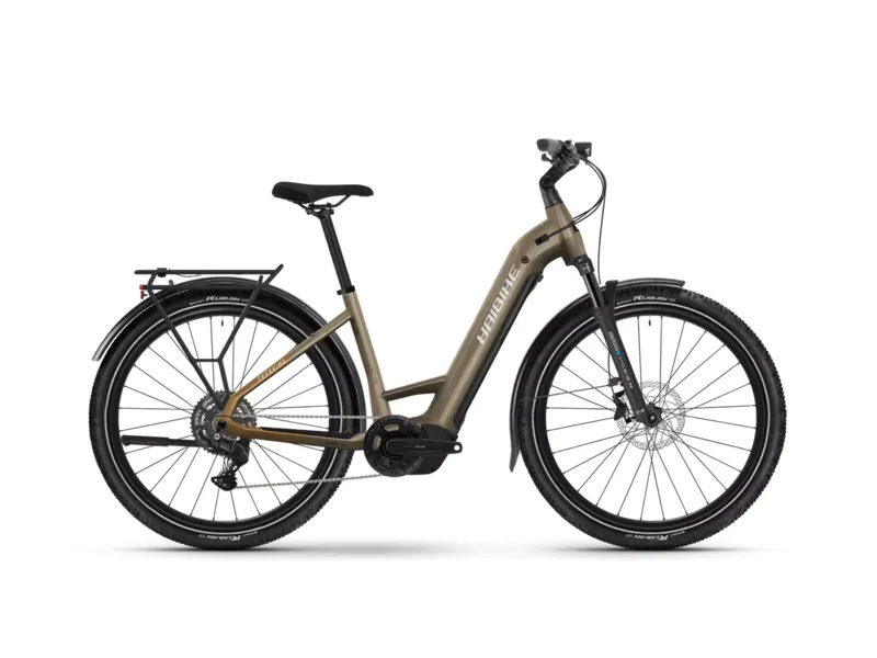 Haibike Trekking 6.5 Low Step Hybrid E.Bike - Gloss Toffee/ Sand/ Silver