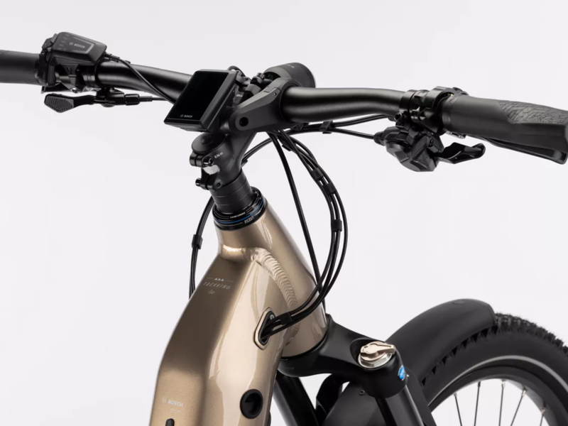 Haibike Trekking 6.5 Low Step Hybrid E.Bike - Gloss Toffee/ Sand/ Silver-5