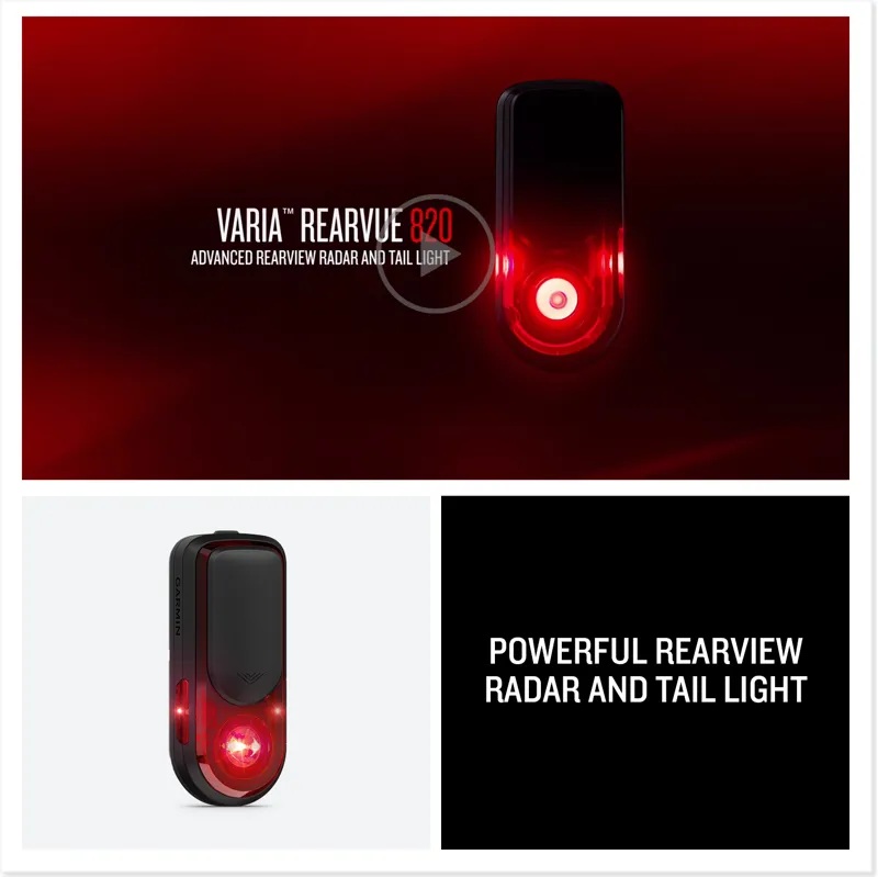 Garmin Varia RearVue 820 Radar Rear Cycle Light-11