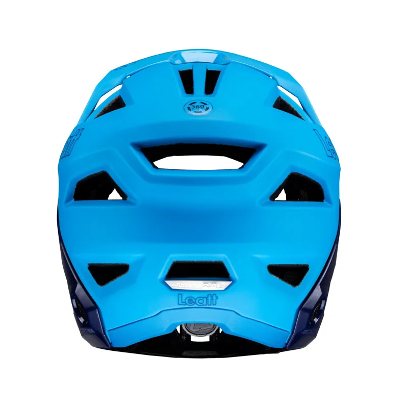 Leatt Helmet MTB Enduro 2.0 Detactable Chinbar Full Face - Cyan/ Black-5
