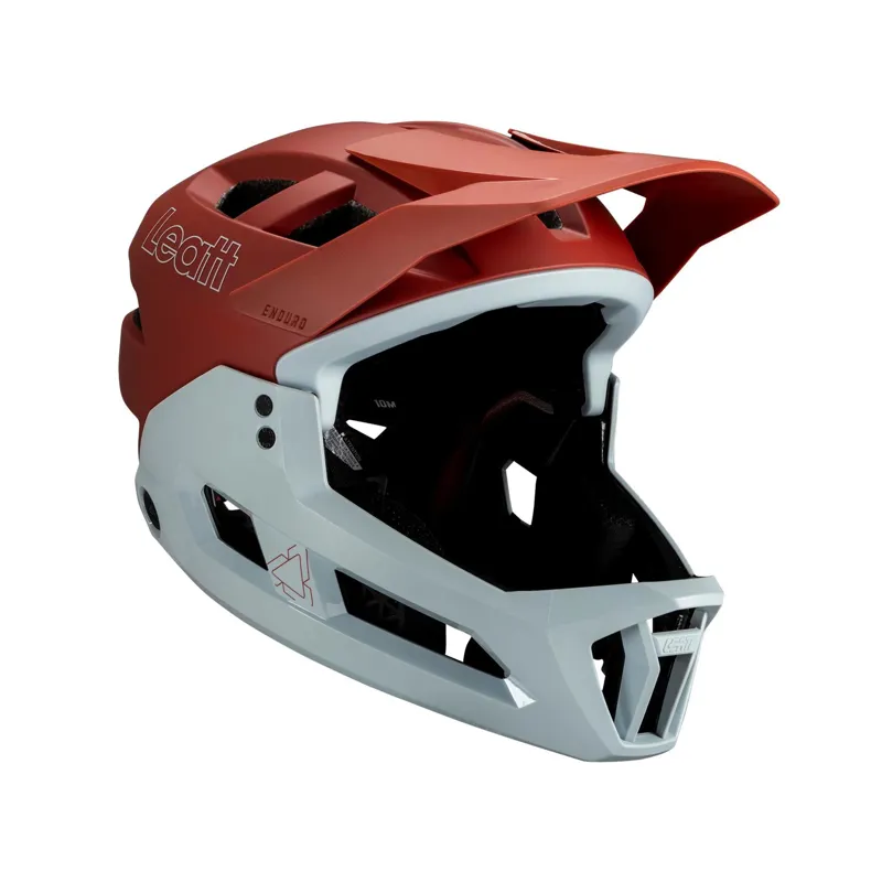 Leatt Helmet MTB Enduro 2.0 Detactable Chinbar Full Face - Lava-2