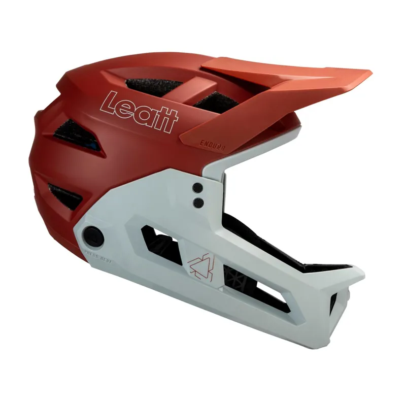 Leatt Helmet MTB Enduro 2.0 Detactable Chinbar Full Face - Lava-3