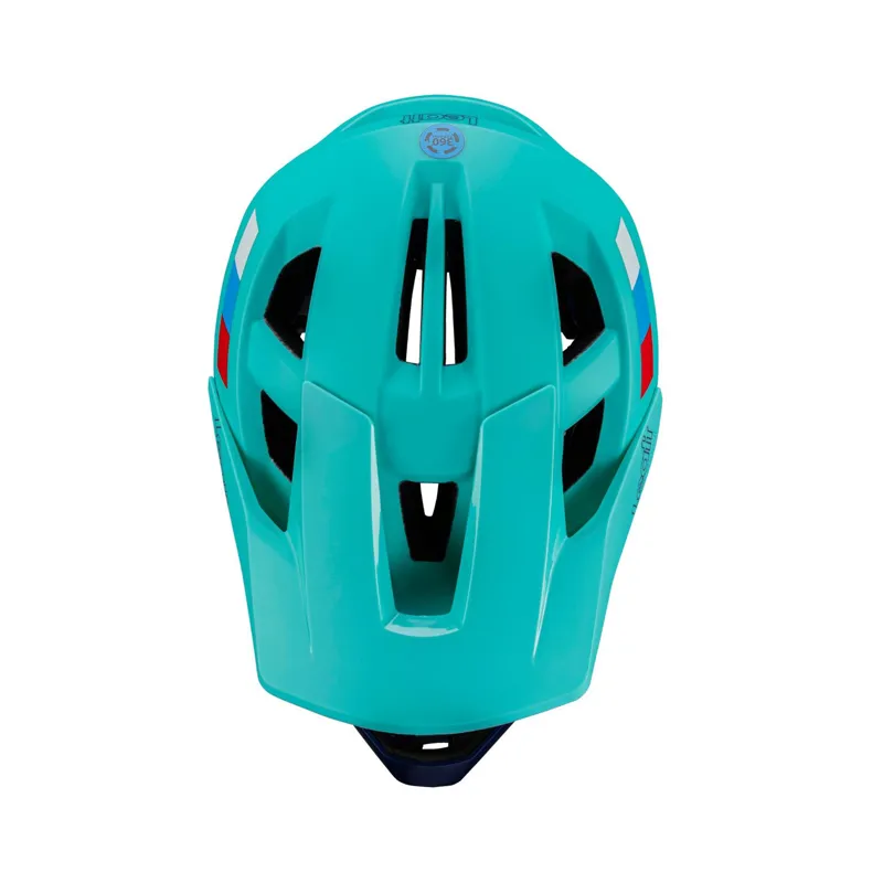 Leatt MTB Enduro 2.0 Junior Detachable Chinbar Full Face Helmet - Aqua-6