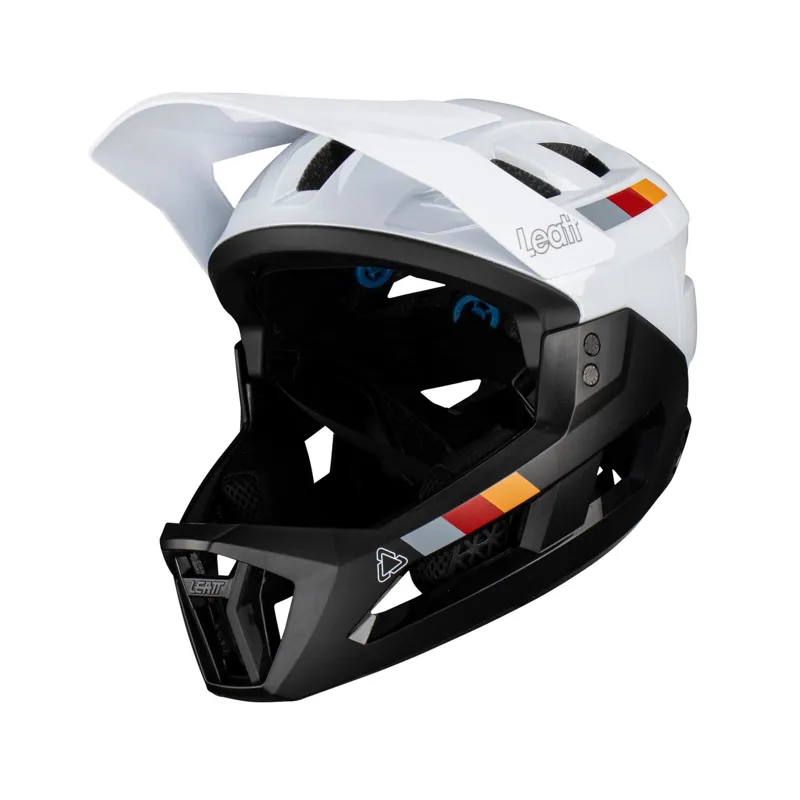 Leatt MTB Enduro 2.0 Junior Detachable Chinbar Full Face Helmet - White-1