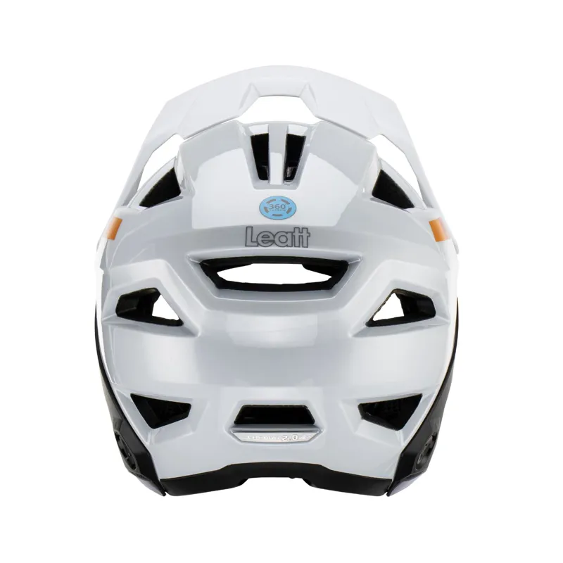 Leatt MTB Enduro 2.0 Junior Detachable Chinbar Full Face Helmet - White-5