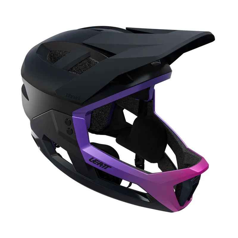 Leatt Helmet MTB Enduro 3.0 3in1 Full Face - Grey With Purple-7