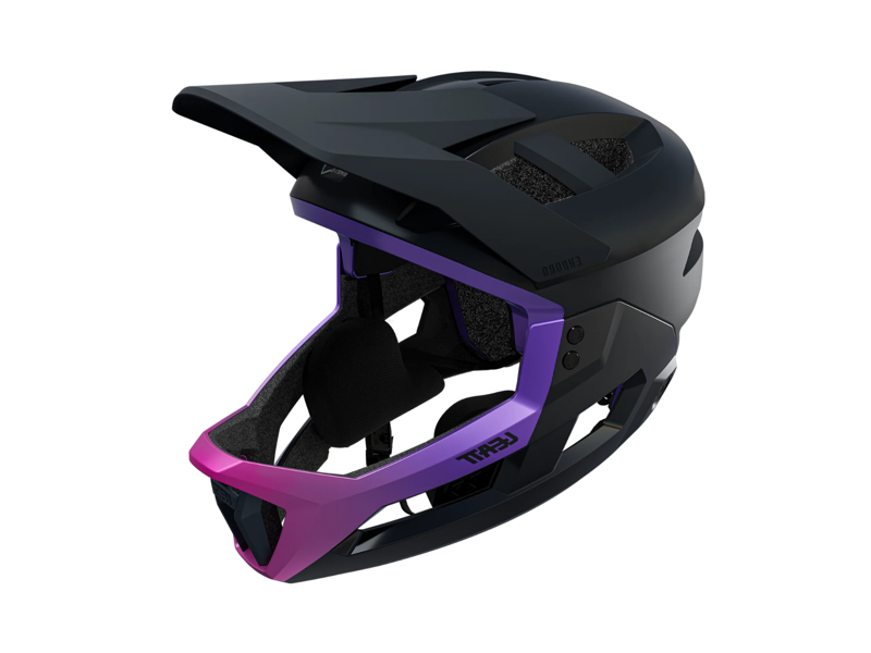 Leatt Helmet MTB Enduro 3.0 3in1 Full Face - Grey With Purple