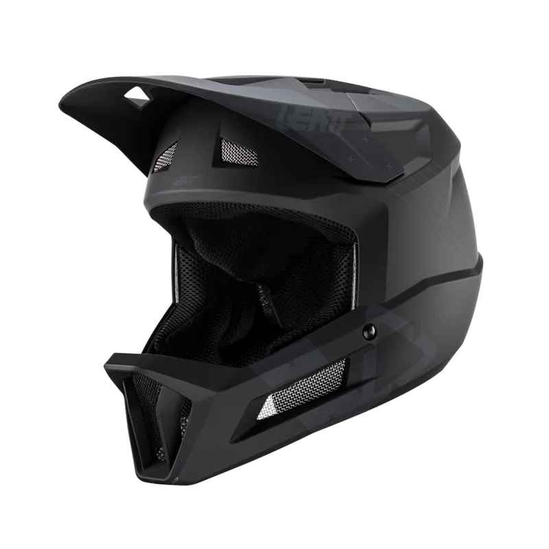 Leatt Helmet MTB Gravity 2.0 Full Face Helmet- Stealth Black/ Grey-1