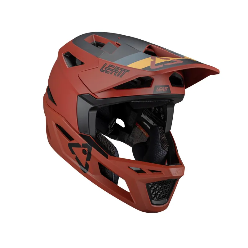 Leatt Helmet MTB Gravity 4.0 Full Face Helmet - Lava Red-3