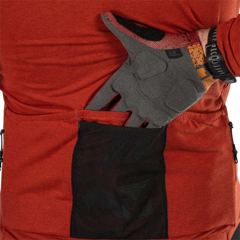 Leatt Jersey MTB Endurance 4.0 Long Sleeve Cycle Jersey - Lava Red-4