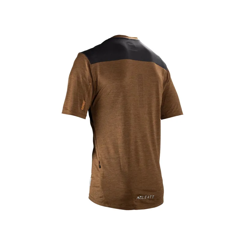 Leatt Trail 1.0 MTB Short Sleeve Jersey - Loam-4