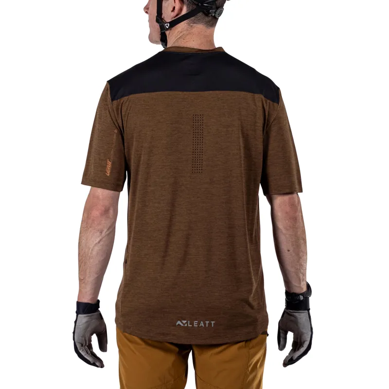 Leatt Trail 1.0 MTB Short Sleeve Jersey - Loam-6