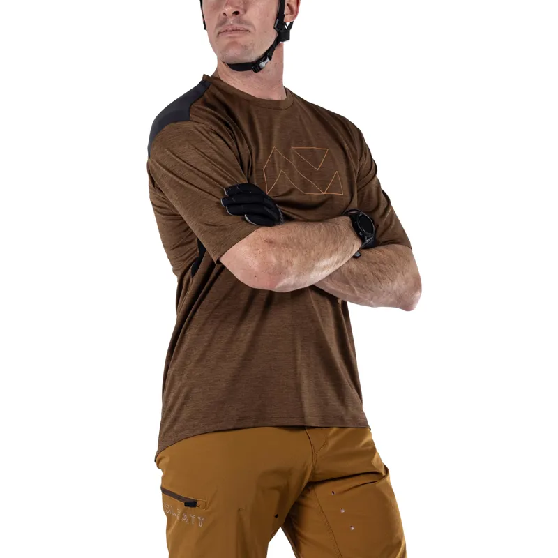 Leatt Trail 1.0 MTB Short Sleeve Jersey - Loam-7