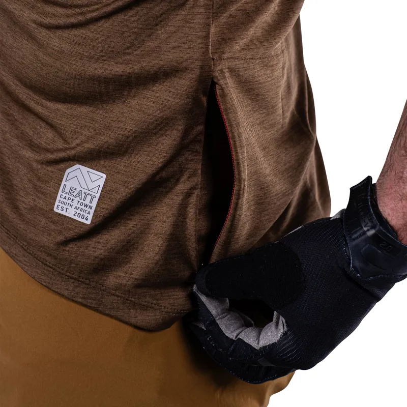 Leatt Trail 1.0 MTB Short Sleeve Jersey - Loam-1