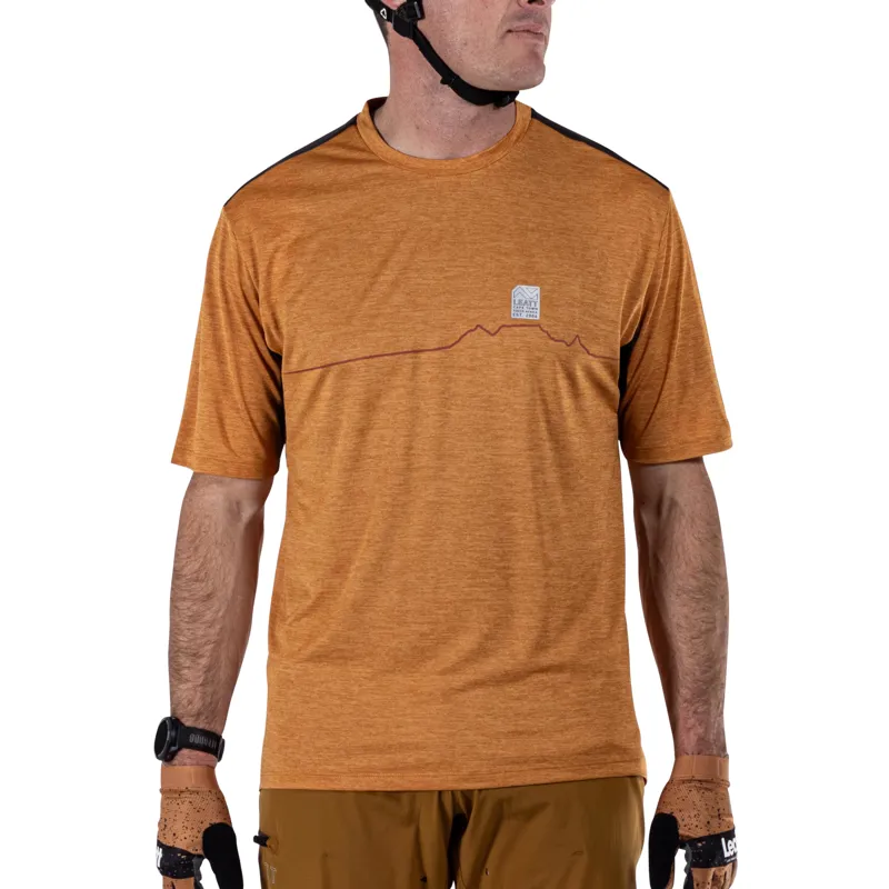 Leatt Trail 1.0 MTB Short Sleeve Jersey - Rust-6