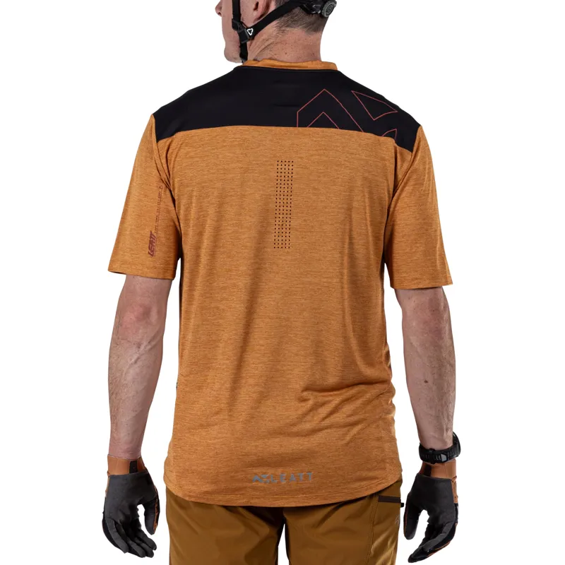 Leatt Trail 1.0 MTB Short Sleeve Jersey - Rust-1