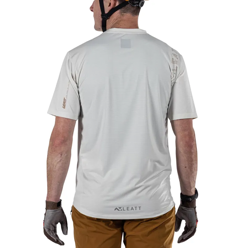 Leatt Jersey MTB Trail X-Flow 1.0 Short Sleeve Jersey - Cream-3