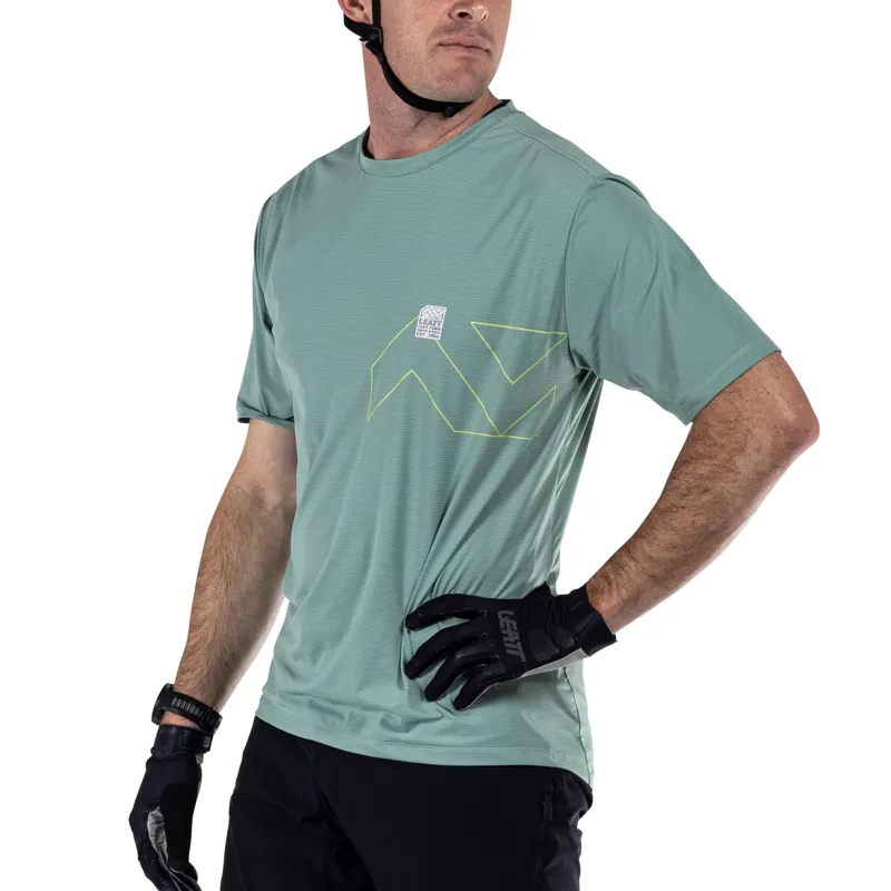 Leatt Jersey MTB Trail X-Flow 1.0 Short Sleeve Jersey - Pistachio-4