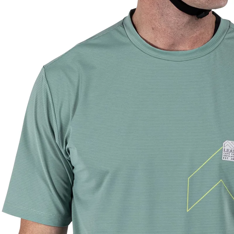 Leatt Jersey MTB Trail X-Flow 1.0 Short Sleeve Jersey - Pistachio-6