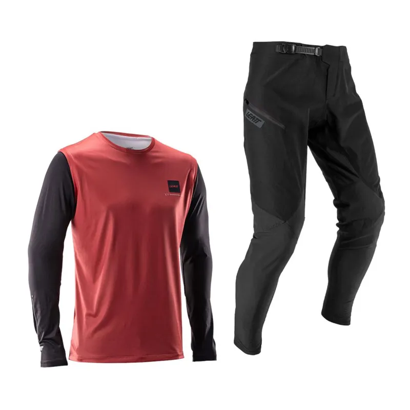 Leatt 1.0 MTB Ride Kit 2026 Trouser And Jersey Combo - Dusty Red