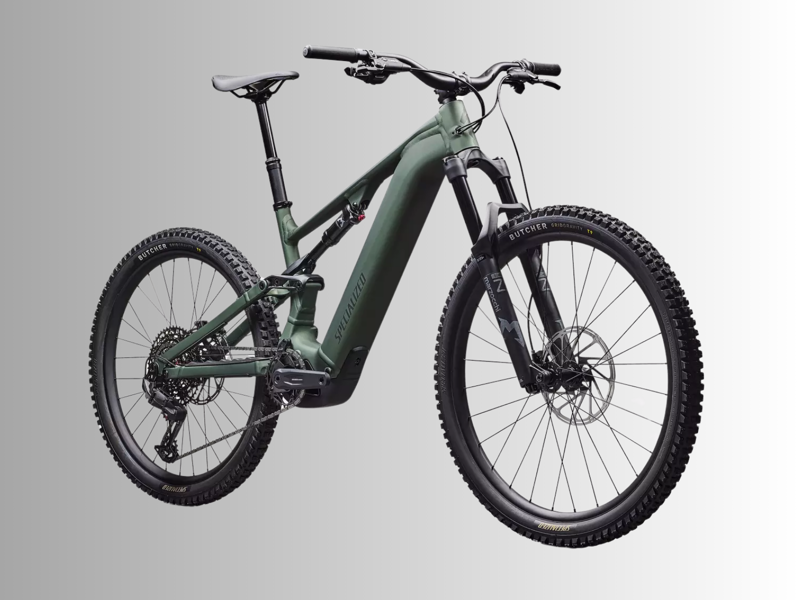 Specialized Turbo Levo 4 Alloy E.MTB - Satin Cypress Metallic/ Dark Moss Green-1