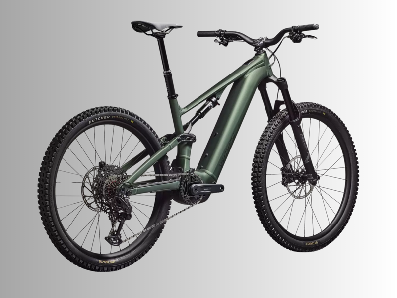 Specialized Turbo Levo 4 Alloy E.MTB - Satin Cypress Metallic/ Dark Moss Green-2