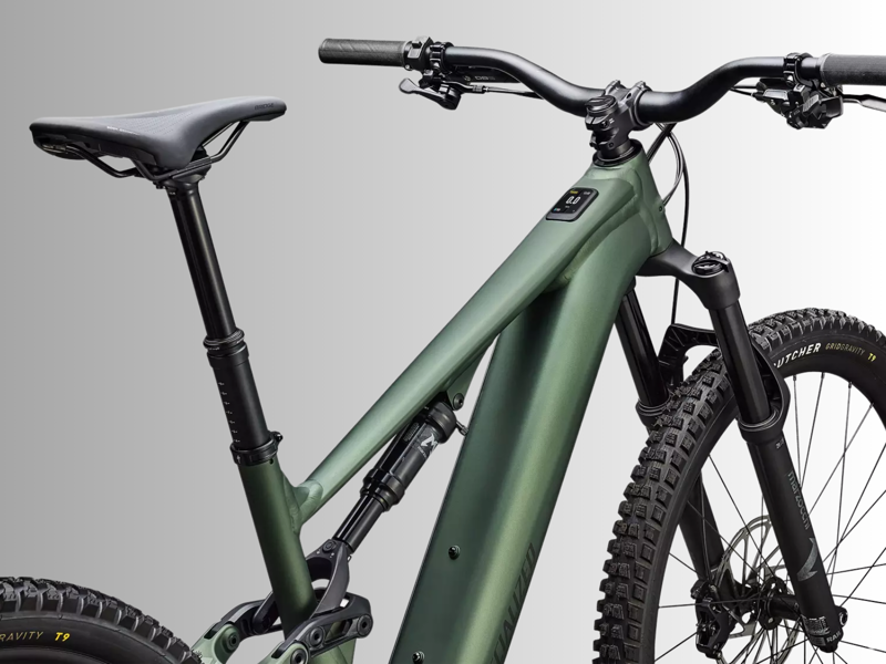 Specialized Turbo Levo 4 Alloy E.MTB - Satin Cypress Metallic/ Dark Moss Green-3