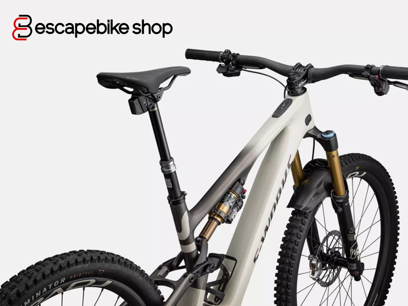 Specialized S-Works Turbo Levo SL - White Mountains/ Gunmetal/ Silver-3