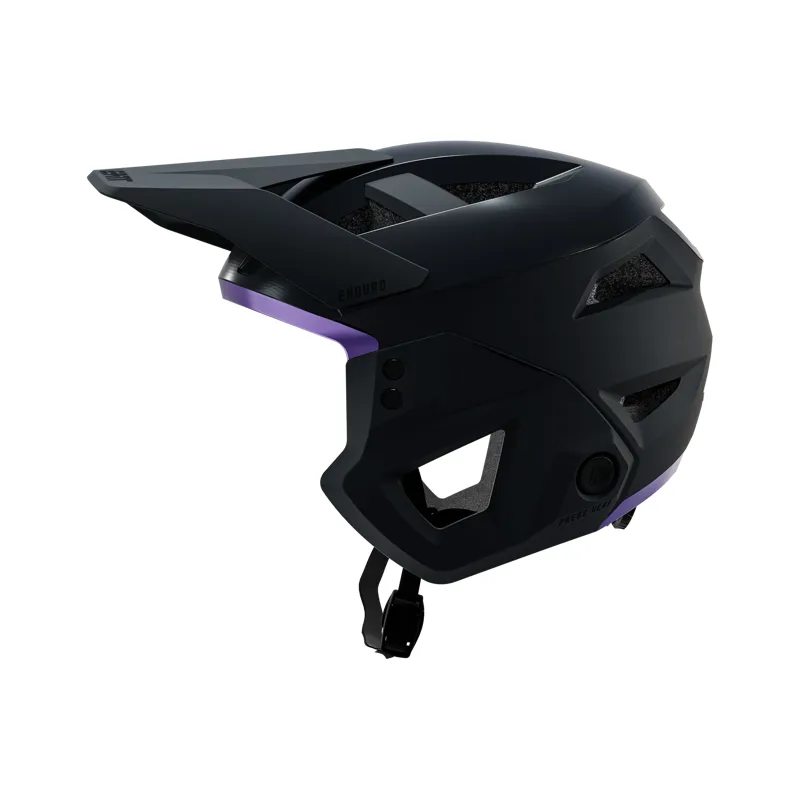 Leatt Helmet MTB Enduro 3.0 3in1 Full Face - Grey With Purple-2