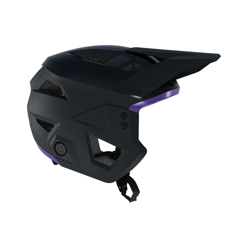 Leatt Helmet MTB Enduro 3.0 3in1 Full Face - Grey With Purple-3