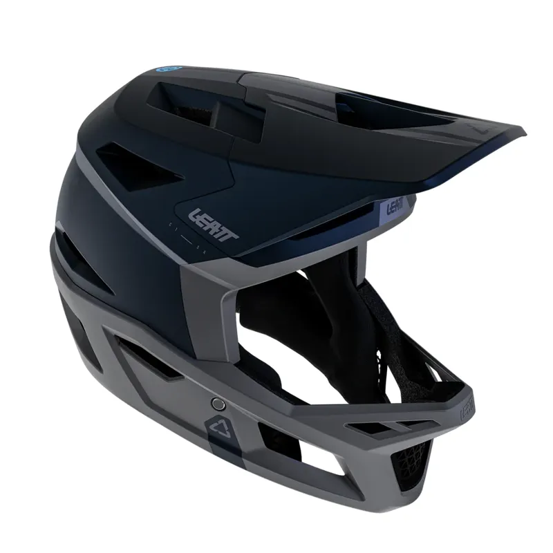 Leatt Helmet MTB Gravity 4.0 Full Face Helmet - Stealth Black/ Grey-1