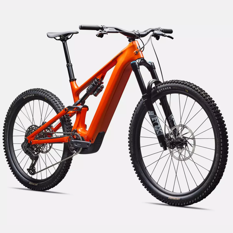 Specialized Levo 4 Comp E.Mountain Bike - Deep Gloss Orange Over Silver/ Dark Navy-1