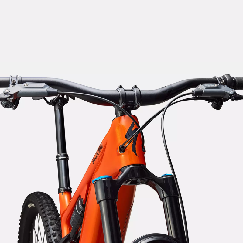 Specialized Levo 4 Comp E.Mountain Bike - Deep Gloss Orange Over Silver/ Dark Navy-4