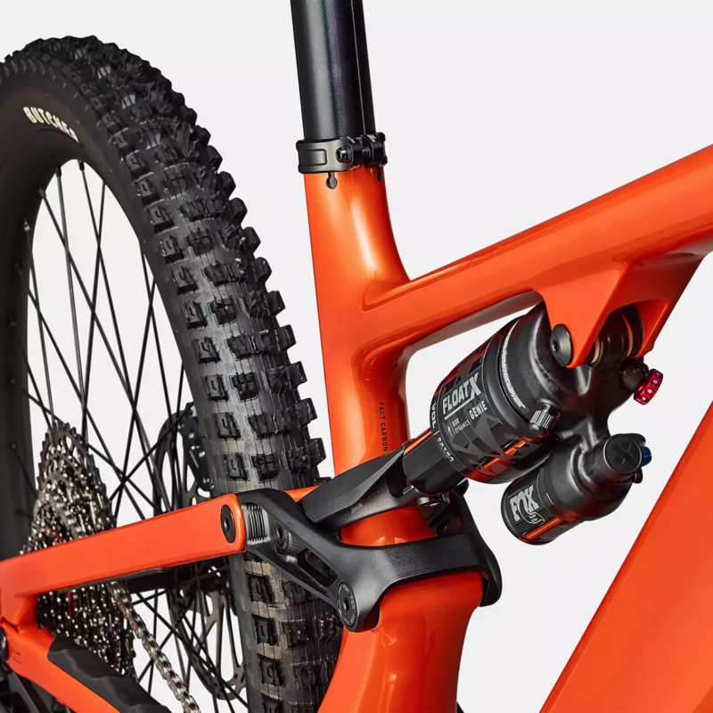 Specialized Levo 4 Comp E.Mountain Bike - Deep Gloss Orange Over Silver/ Dark Navy-5