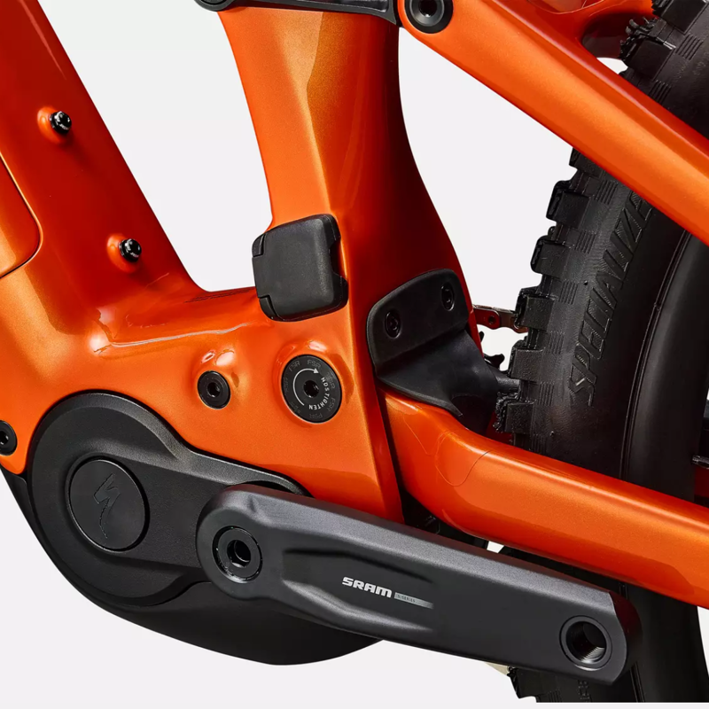 Specialized Levo 4 Comp E.Mountain Bike - Deep Gloss Orange Over Silver/ Dark Navy-6